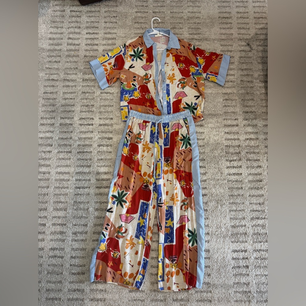 Colorful Patterned Womens Set